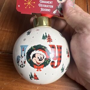 Disney Parks 2025 Santa Mickey Mouse Joy Christmas Ornament New FREE SHIPPING